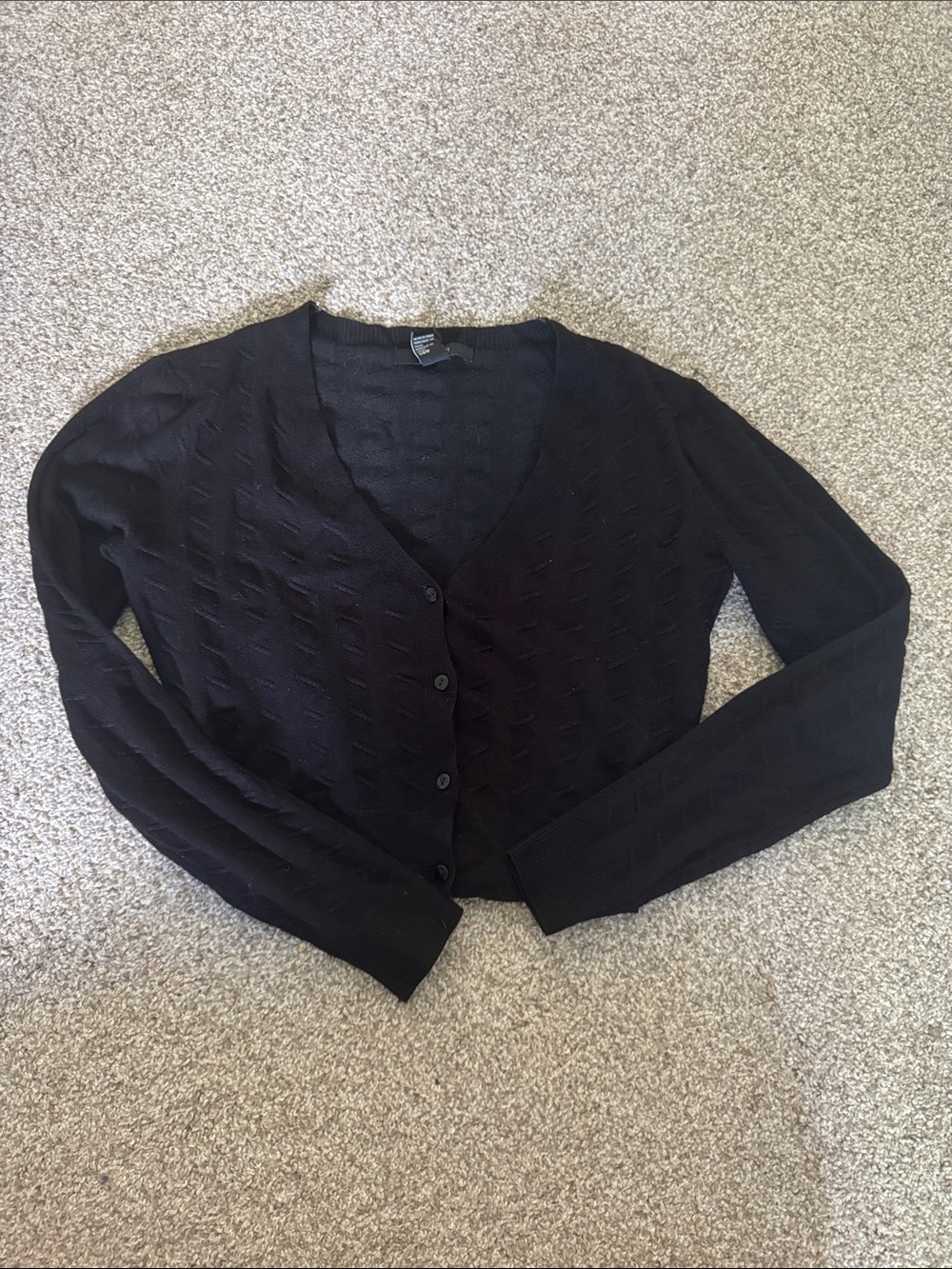Forever 21 Black Knit Sweater Cardigan